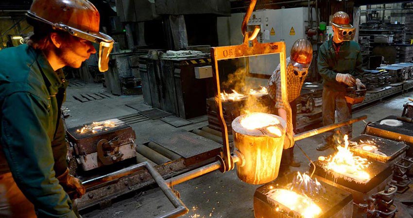 فرآیند ریخته گری فولادی